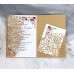 Pocket Invitation Laser Cut Rose Invitation Card Simple Style Business Invitation Card